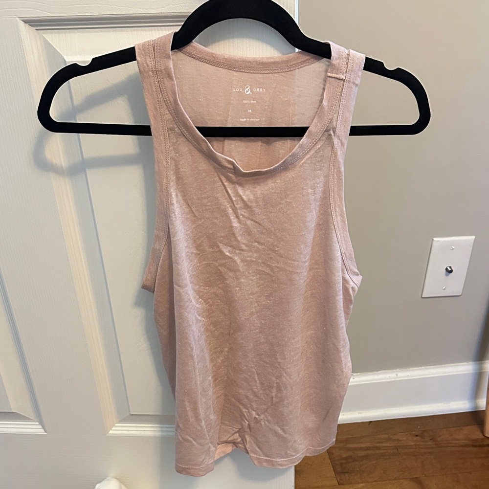 Lou and Grey Women's Light Pink Tank Top